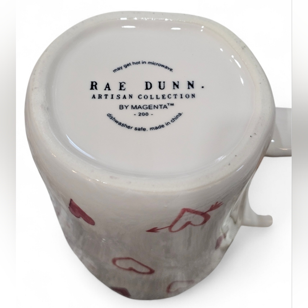 Rae Dunn ' Love Ya ' Ceramic Mug - White and Pink. New - Picture 4 of 4